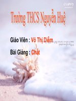 Giáo án thao giảng bồi dưỡng thi giáo viên hoá học 8 bài Chất (17)