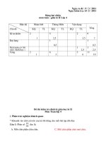De thi GKII lop 4 - nam 2010 - 2011