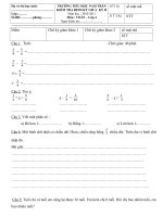 ĐỀ KTGK2-TOÁN LỚP 4-10-2011