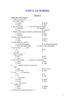 Bài tập tiếng Anh lớp 6 (Bài 2)