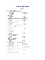 Bài tập tiếng Anh lớp 6 (Bài 3)