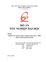 đồ án kỹ thuật viễn thông KHẢO SÁT MẠNG TRUY NHẬP GPON DỰA TRÊN PHẦN MỀM OPTISYSTEM