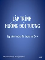 Chương 6: KẾ THỪA (tt) - ĐA KẾ THỪA (Lập trình hướng đối tượng - OOP)