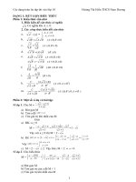 Các Chuyên Đề Thi vào 10