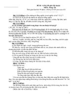 Đề thi và đáp án HS giỏi