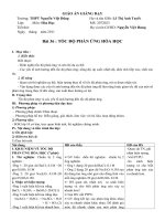 Bài 36. Tốc độ phản ứng