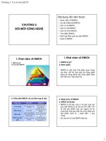 Slide môn quản lý công nghệ: Chương 6: Đổi mới công nghệ