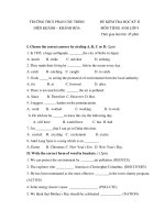 Đề thi HKII Tiếng anh 9 - 8