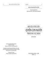 BẢO VỆ VÀ THÚC ĐẨY QUYỀN CON NGƯỜI TRONG KHU VỰC ASEAN