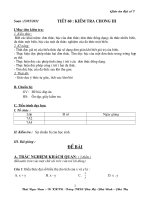 ĐỀ KIỂM TRA MỘT TIẾT CHƯƠNG IV