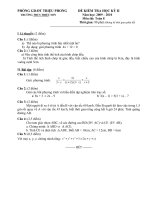 ĐỀ KIỂM TRA HK2 TOÁN 8 (10-11)