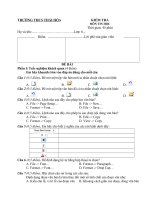 Tiết 52 - kiểm tra 45 phút