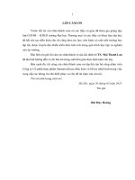 luận văn thạc sĩ thương mại Quản trị đào tạo nhân viên bán hàng của Công ty cổ phần thực phẩm Sannam