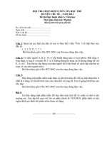 Đề thi tin thực hành Tin bảng A cấp huyện năm 2011