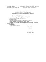 Bản thành tích học sinh-cấp 2,3 Đồng Tiến