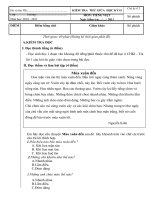 ĐỀ KỂM TRA GHKII - MÔN TIẾNG VIỆT - LỚP 2