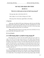 BÀI THỰC HÀNH MẠNG VIỄN THÔNG BÀI SỐ 3-4 Phân tích và đánh giá các tham số QoS trong mạng IP