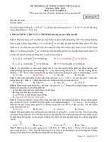 ĐỀ THI THỬ ĐẠI HỌC VẬT LÍ 12(HOT)