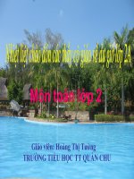 tuần 26 chu vi hình tam giác, chu vi hình tứ giác