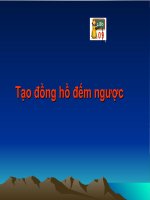 Các đồng hồ đếm ngược trong Papoi