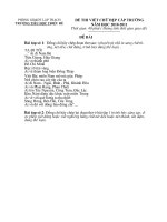 HẮC HẢI - ĐỀ THI VIẾT CHỮ ĐẸP CHO GIÁO VIÊN