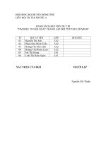 TÂN PHƯỚC A - DS thi tìm hiểu 70 năm thành lập đội