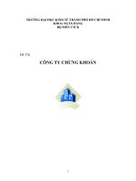 ĐỀ TÀI HOẠT ĐỘNG CỦA CÔNG TY CHỨNG KHOÁN