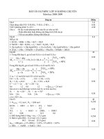 ĐỀ THI OLYMPIC HÓA 10 HÀ NỘI AMS