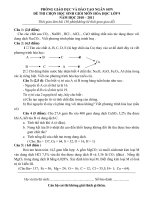 Đề thi HSG Hóa 9 cấp huyện