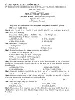 Đề thi HSG TNTH cấp tỉnh