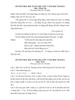 DE THI CHON DOI TUYEN LOP 5 THI TINH, DE PHONG