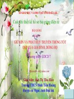 Bài 10 Giữ gìn và phát huy truyền thống tốt đẹp của gia đình dòng họ