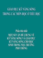 GD KNS trong các môn học ở Tiểu học