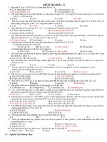 Kiểm tra kiến thức hidtocacbon tổng hợp