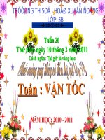 Toán Vận tốc