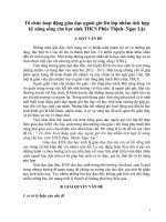 Tổ chức hoạt động giáo dục ngoài giờ lên lớp nhằm tích hợp kỹ năng sống cho học sinh THCS Phúc Thịnh Ngọc Lặc