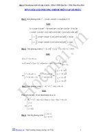 Giải phương trình trên tập số phức