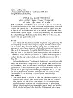 BÀI TẬP GIẢI QUYẾT TÌNH HUỐNG MÔN NHÀ NƯỚC VÀ PHÁP LUẬT