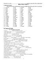 Ôn tập hè Tiếng Anh 11