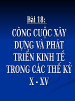 bai 18. cong cuoc xay dung va phat trien kinh te the ki X-XV