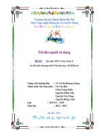 Tài liệu người dùng Tạo một ADT có tên Array.h và viết một chương trình CheckArray.c để kiểm tra