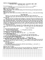 de KTDK cuoi nam lop 3 Môn TV