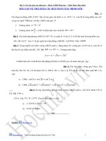 Các bài toán về góc trong hình học không gian