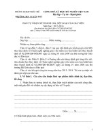 BẢN tự NHẬN xét ĐÁNH GIÁ, xếp LOẠI của GIÁ VIÊN năm  học 2013 2014 phòng giáo dục đào tạo huyện bắc mê hà giang