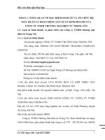 TỔ CHỨC BỘ MÁY KẾ TOÁN VÀ HỆ THỐNG KẾ TOÁN TẠI CÔNG TY TNHH THƯƠNG MẠI ĐIỆN TỬ TRỌNG TÍN