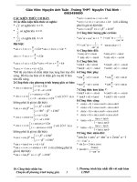 Các công thức lượng giác bạn cần nắm vững