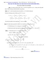 Các bài toán về so sánh thể tích