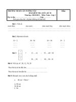 Đề thi lop 1 nam hoc 2010-2011