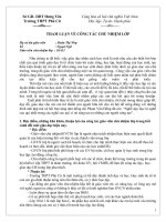 tham luận công tác chủ nhiệm lớp