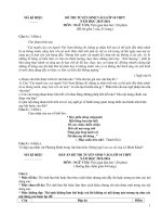 NGÂN HÀNG ĐỀ THI VÀO 10 MÔN VĂN CỦA HẢI PHÒNG